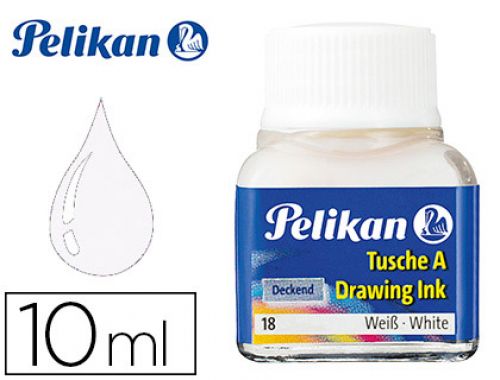 Tinta da china pelikan frasco 10 ml branca , Pelikan , 10722 , 4012700201676